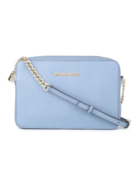 michael kors blue crossbody bag.